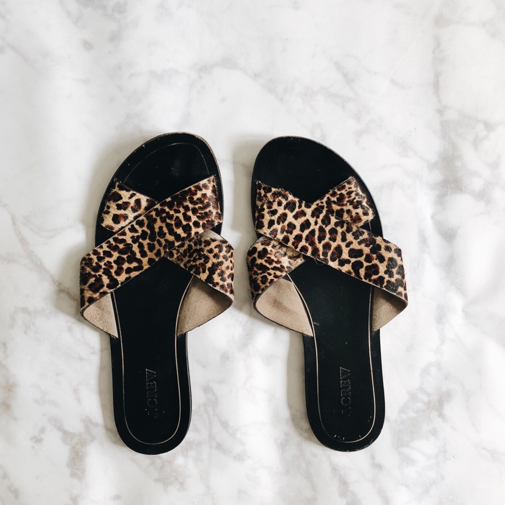 JCrew Leopard Slip-ons